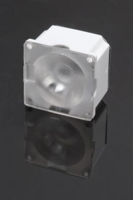 LEDIL OY-CA13633_G2-LAURA-WW-P Optical Lenses Square Optical Lens White PMMA Pin/Tape Box