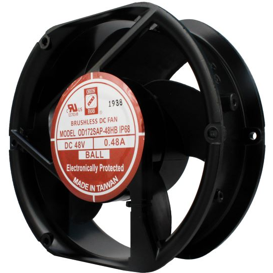 ORION FANS-OD172SAP-24HBIP68 Gebläse und Lüfter DC Fan Axial Ball Bearing 24V 22V to 26.4V 235CFM 52dB 172 X 150 X 51mm High Speed