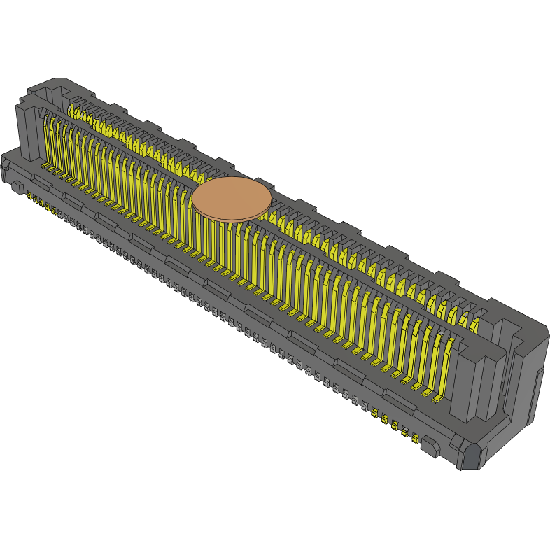 Samtec-LSHM-150-03.0-L-DV-A-N-K-TR Cabezales del conector y receptáculos PCB Conn Socket and Terminal Strip HDR/SKT 100 POS 0.5mm Solder ST Top Entry SMD Razor Beam™ T/R