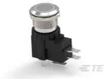 TE Connectivity-2-2364570-8 Interruttore a pressione Switch Push Button ON ON SPDT Flush Round Button 16A 125VAC Locking Panel Mount Quick Connect Loose