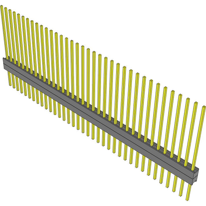 Samtec-EW-36-14-G-S-200 Steckverbinderleisten und Leiterplattenbuchsen Conn Board Stacker HDR 36 POS 2.54mm Solder ST Top Entry Thru-Hole Bulk