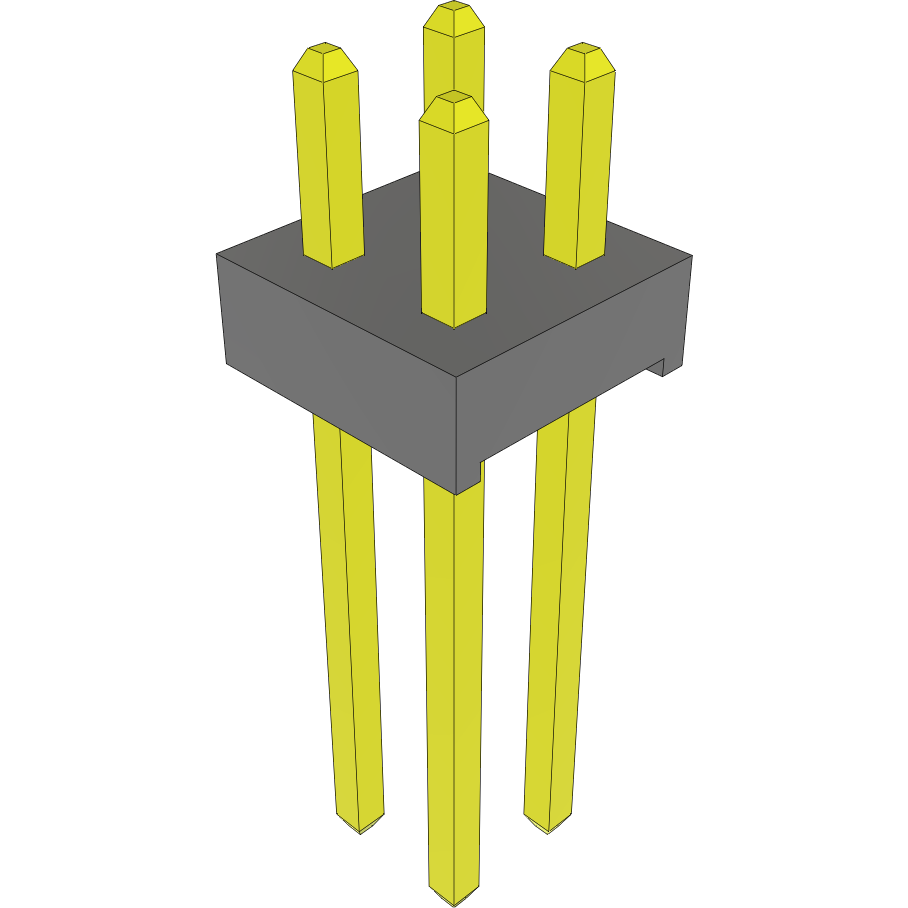 Samtec-MTMM-102-08-F-D-098 Steckverbinderleisten und Leiterplattenbuchsen Conn Unshrouded Header HDR 4 POS 2mm Solder ST Top Entry Thru-Hole Bulk