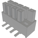 Conn Isolated Power Socket Strip SKT 10Power POS 2.54mm Solder ST Top Entry SMD Mini Mate® Tube