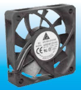 Delta Electronics-AFB0612LC Sopladores y ventiladores DC Fan Axial Ball Bearing 12V 7V to 13.8V 15.4CFM 24dB 60 X 60 X 13mm