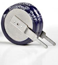 Eaton-KR-5R5V105-R Capacitor Electric Double Layer- Supercaps Cap Supercap 1F 5.5V -20% to 80% ( 19 X 5mm ) Radial Stacked Coin 5mm 30 Ohm 1000h 70°C Tray