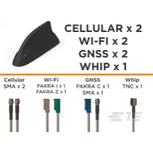 TE Connectivity-L000423-02 Antenne Antenna Sharkfin 4.8dB Gain 7125MHz Carton