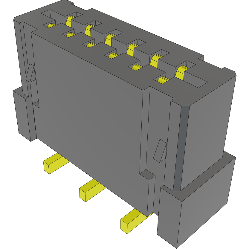 Samtec-FC1-06-01-T Conector FFC-FPC Conn FFC Connector SKT 6 POS 1mm Solder ST SMD Tube