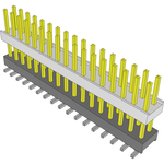 Conn Board Stacker HDR 34 POS 2.54mm Solder ST Top Entry SMD Tube