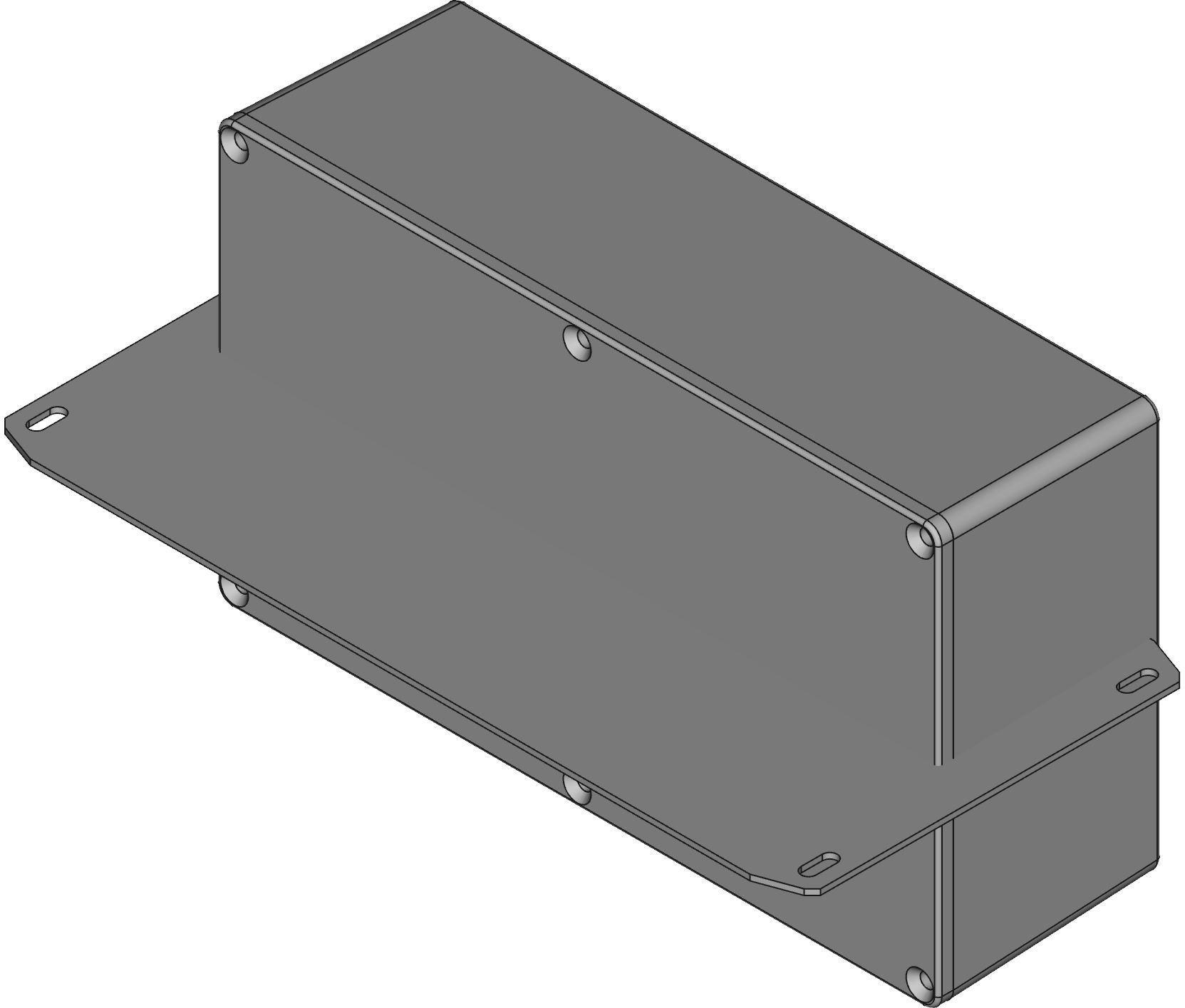 Hammond Manufacturing-1590WR1F Kästen, Gehäuse und Gestelle Natural Die Cast Aluminum Flange Mount Watertight Enclosure