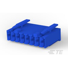 TE Connectivity-928247-8 Einzeladersteckverbinder, Gehäuse Conn Housing RCP 8 POS 5mm Crimp ST Cable Mount Blue Bag