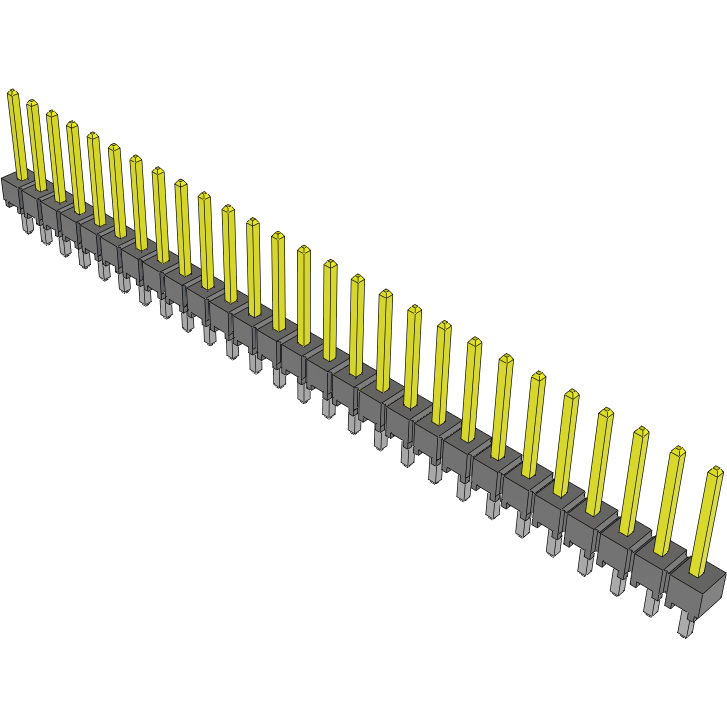 Samtec-HTSW-127-14-L-S Connector Headers and PCB Receptacles Conn Unshrouded Header HDR 27 POS 2.54mm Solder ST Top Entry Thru-Hole Bulk