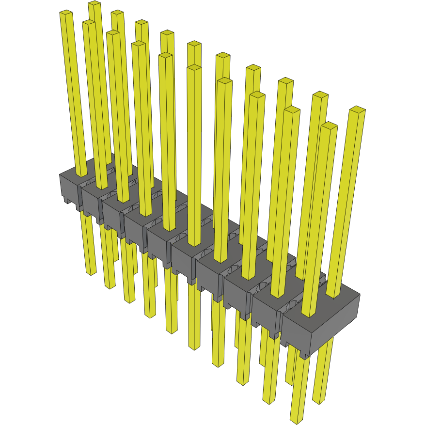 Samtec-MTSW-110-11-T-D-530 Steckverbinderleisten und Leiterplattenbuchsen Conn Unshrouded Header HDR 20 POS 2.54mm Solder ST Top Entry Thru-Hole Bulk
