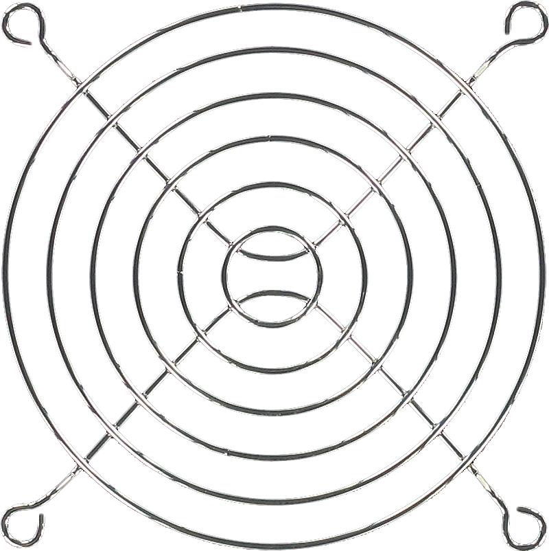 Qualtek Electronics-8174 Accessori per la gestione termica Thrml Mgmt Access Fan Guard 92mm C1008 Steel Bulk