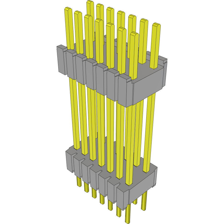 Samtec-DWM-07-60-G-D-576 Steckverbinderleisten und Leiterplattenbuchsen Conn Board Stacker HDR 14 POS 1.27mm Solder ST Thru-Hole Tube