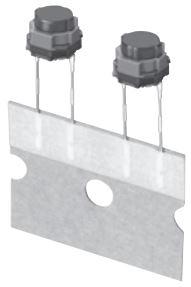 Panasonic-EVQ-PVG05K Commutateur tactile Switch Tactile N.O. SPST Round Button PC Pins 0.05A 12VDC 2N Thru-Hole T/R