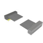 Cable Assembly 0.094m 28AWG 1mm 14 to 14 POS IDC Connector to IDC Connector F-M TIGER EYE™ Clamshell