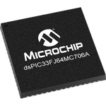 MCU 16-bit dsPIC RISC 64KB Flash 3.3V 64-Pin QFN EP T/R