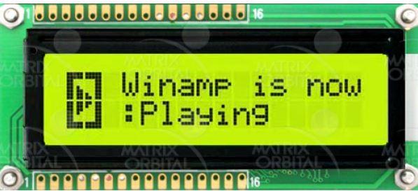 Matrix Orbital-MOP-AL162A-BYFY-25E-3IN Modules de caractère LCD Character Display STN Transflective 16Char x 2Line 16-Pin