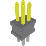 Conn Unshrouded Header HDR 4 POS 1.27mm Solder ST Top Entry Thru-Hole Layer