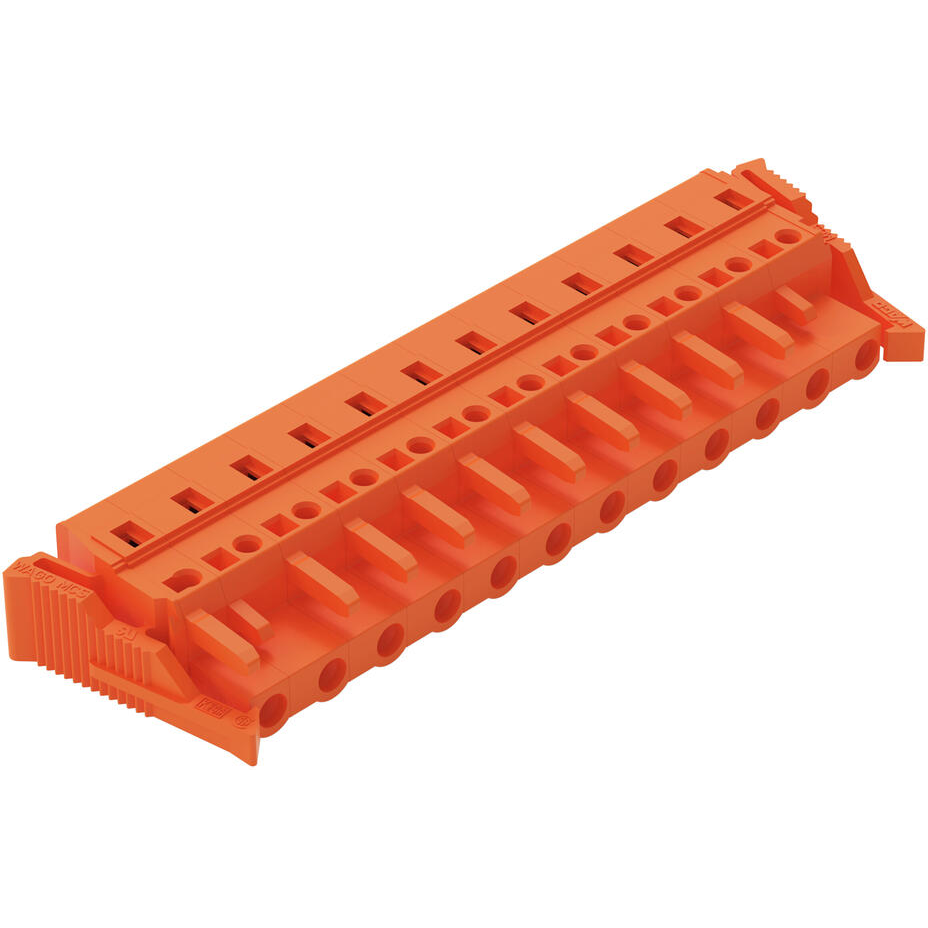 WAGO-231-712/037-000 Steckverbinder, Klemmenblöcke Conn Terminal Block F 12 POS 7.62mm Spring Clamp Cable Mount 15A Box