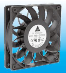 Delta Electronics-FFB1212EH Compressori e ventole DC Fan Axial Ball Bearing 12V 7V to 13.2V 150.33CFM 56.4dB 120 X 120 X 25.4mm