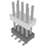 Conn Board Stacker HDR 8 POS 2.54mm Solder ST Top Entry SMD Bulk