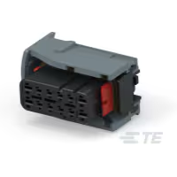 TE Connectivity-284848-3 Carcaza de cables discretos de conector Conn Housing RCP 12 POS 5mm Crimp ST Cable Mount Black Box