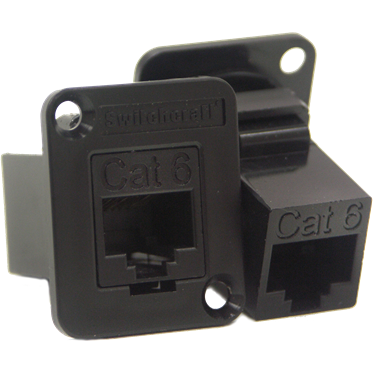 Switchcraft-EHRJ45P6IDC Steckverbinder, Telefon und Telekommunikation Conn RJ-45 F 8 POS IDT RA Panel Mount 8 Terminal 1 Port Cat 6