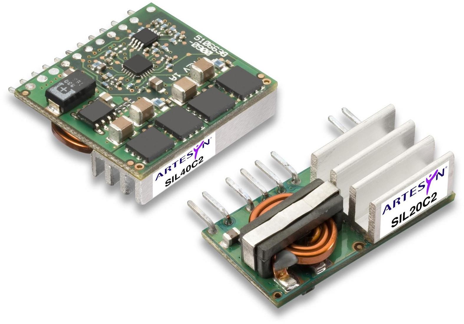 Artesyn / Advanced Energy-SIL40C2-00SADJ-VJ Convertidor de CC a CC y módulo del regulador de conmutación Module DC-DC 1-OUT 0.6V to 5V 40A 400W 13-Pin SIP Module