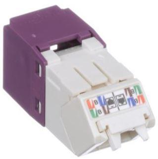 Panduit-CJUD688TGVL Connettore telefono e telecomunicazione Conn RJ-45 F 8 POS IDT Cable Mount 8 Terminal 1 Port Mini-Com® Cat 6 Bulk