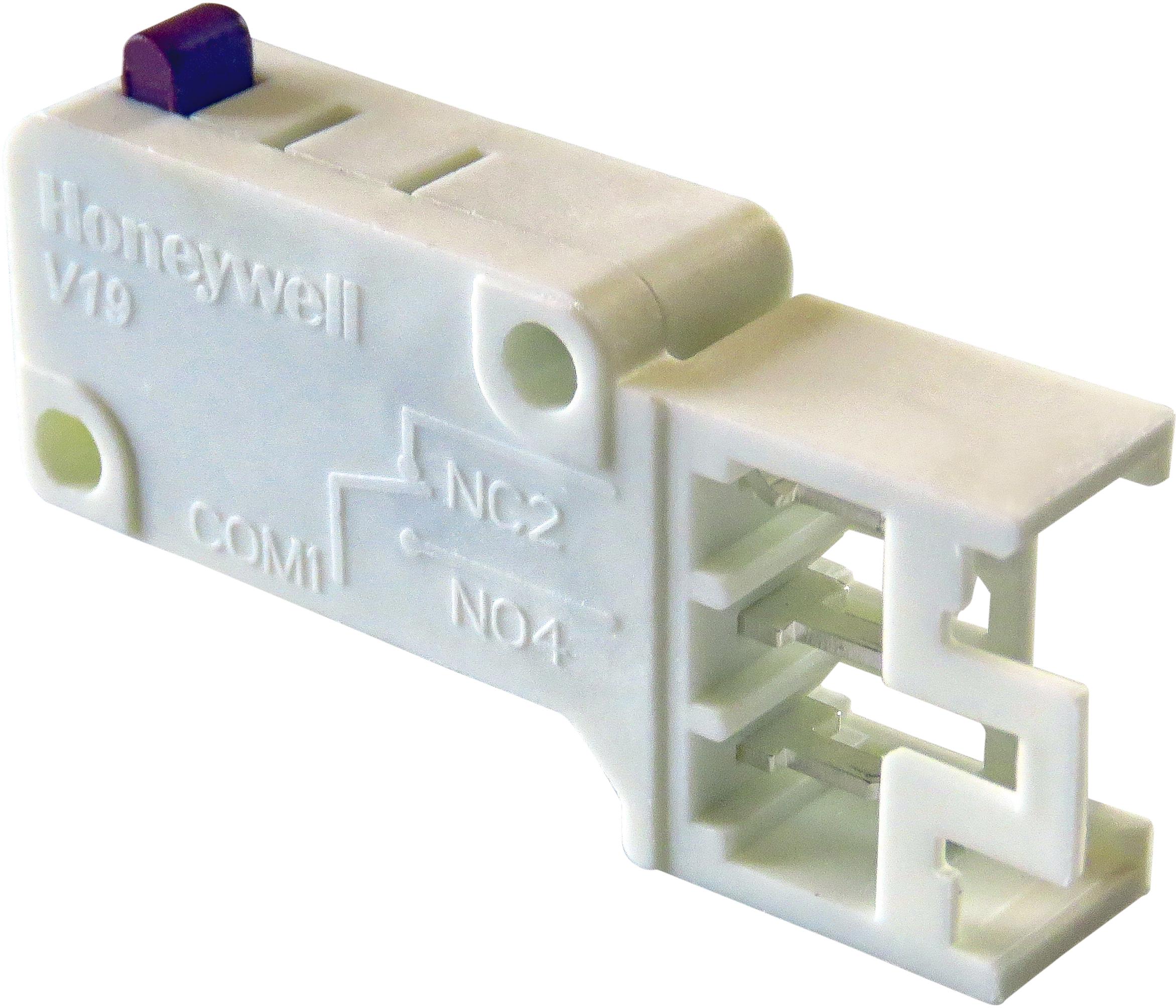 Honeywell-V19S05-V3Z015 Switch Snap Action Switch Snap Action N.O./N.C. SPDT Pin Plunger 6A 250VAC 250VDC 74.57VA 0.15N Screw Mount Quick Connect