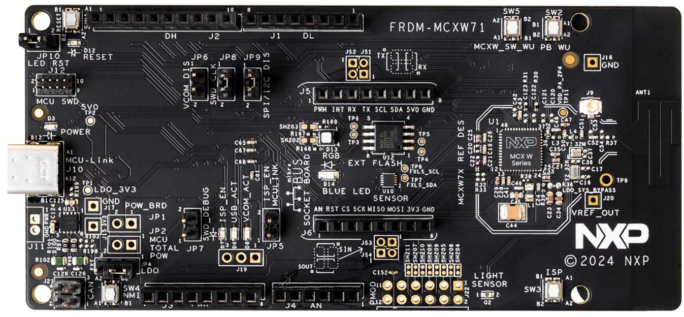 NXP Semiconductors-FRDM-MCXW71 RF/Drahtlos-Entwicklungsplatinen und Kits MCXW71x Combo Wireless Module Development Board