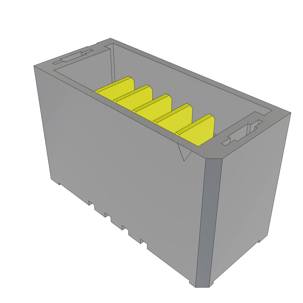 Samtec-UMPT-05-07.5-L-V-S-FR Steckverbinderleisten und Leiterplattenbuchsen Conn Ultra Micro Terminal Strip HDR 5 POS 2mm Solder ST SMD T/R