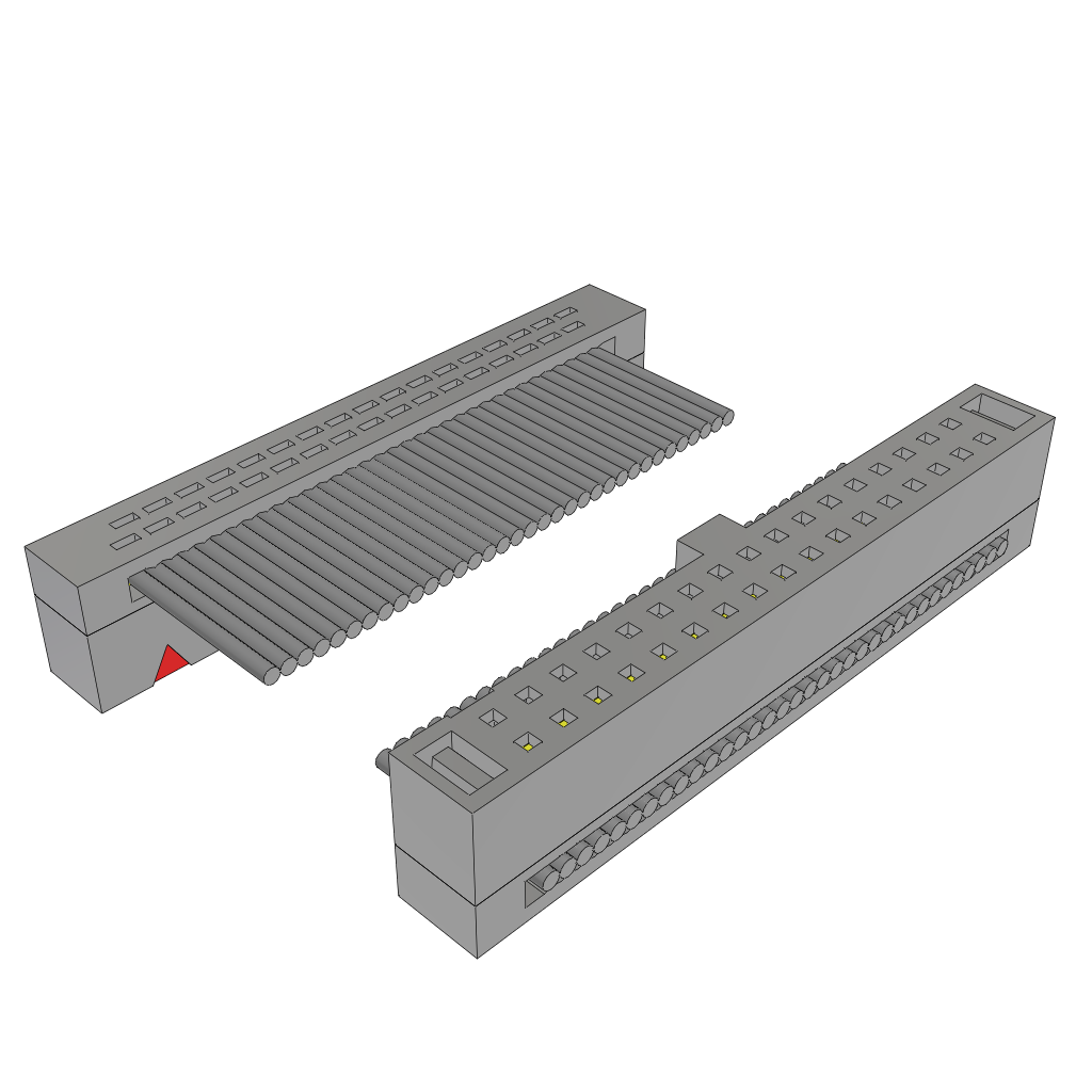 Samtec-FFSD-17-D-03.25-01-N-R Cable Assembly 0.08m 30AWG 0.64mm 34 to 34 POS IDC Connector to IDC Connector F-F TIGER EYE™ Bulk