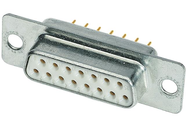 HARTING-09641127210 Steckverbinder, D-Sub Conn D-Sub F 9 POS 1.37mm Solder ST Thru-Hole 9 Terminal 1 Port