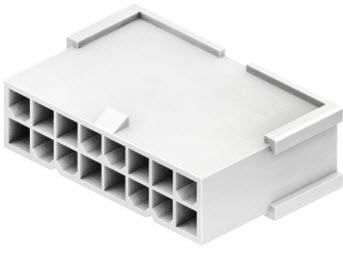 CnC Tech, LLC-4282-3-16-D Gaine de câblage de raccordement discret Conn Housing PL 16 POS 4.2mm Crimp ST Cable Mount White Bag