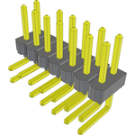 Conn Unshrouded Header HDR 14 POS 2.54mm Solder RA Side Entry Thru-Hole Bulk