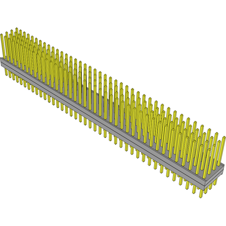 Samtec-TW-40-10-G-Q-120-150 Steckverbinderleisten und Leiterplattenbuchsen Conn Board Stacker HDR 160 POS 2mm Solder ST Top Entry Thru-Hole Bulk
