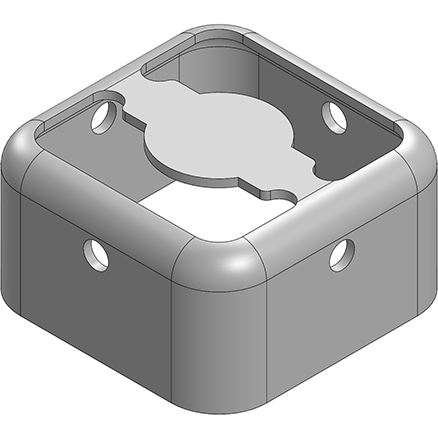 Masach Tech-MS093-10F-NS null 9.3 x 9.3 x 5mm Two-piece Drawn-Seamless RF Shield/EMI Shield FRAME (Nickel-Silver)