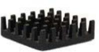 Advanced Thermal Solutions-ATS021021009-PF011 Heat Sinks Heat Sink Passive BGA Pin Array Adhesive Aluminum 19°C/W Black Anodized