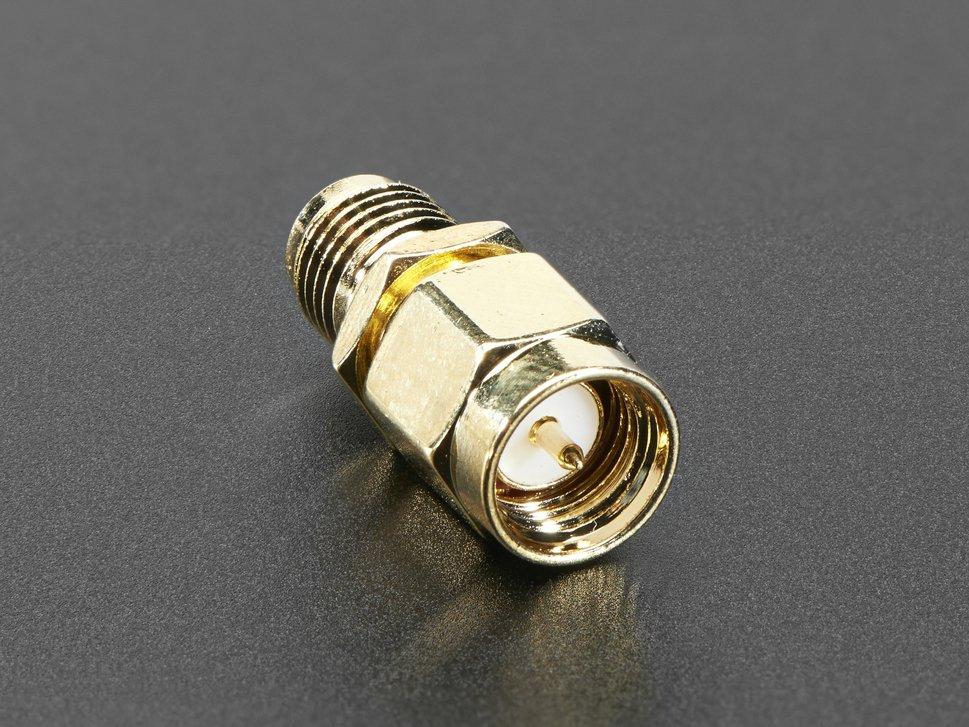 Adafruit Industries-919 Conector RF RP-SMA Jack to SMA Plug RF Adapter