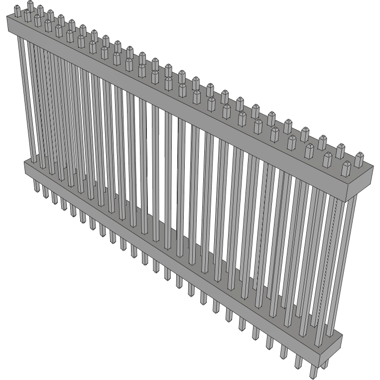 Samtec-TW-25-12-T-D-930-125 Steckverbinderleisten und Leiterplattenbuchsen Conn Board Stacker HDR 50 POS 2mm Solder ST Top Entry Thru-Hole Bulk