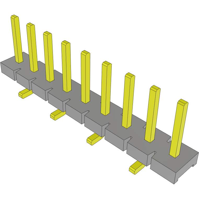 Samtec-HPM-09-01-T-S-VS Connector Headers and PCB Receptacles Conn Unshrouded Header HDR 9 POS 5.08mm Solder ST SMD Tube