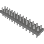 Conn Unshrouded Header HDR 26 POS 2mm Solder ST Top Entry Thru-Hole Bulk