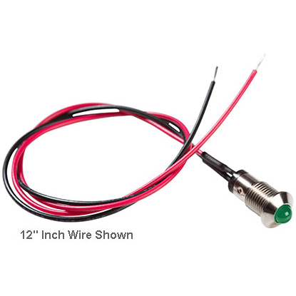 Bivar-MPC5GTW12.0 Panel Mount Indicators Standard Metal Panel Mount Indicators, 5mm Green