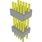 Conn Board Stacker HDR 10 POS 1.27mm Solder ST Thru-Hole Layer