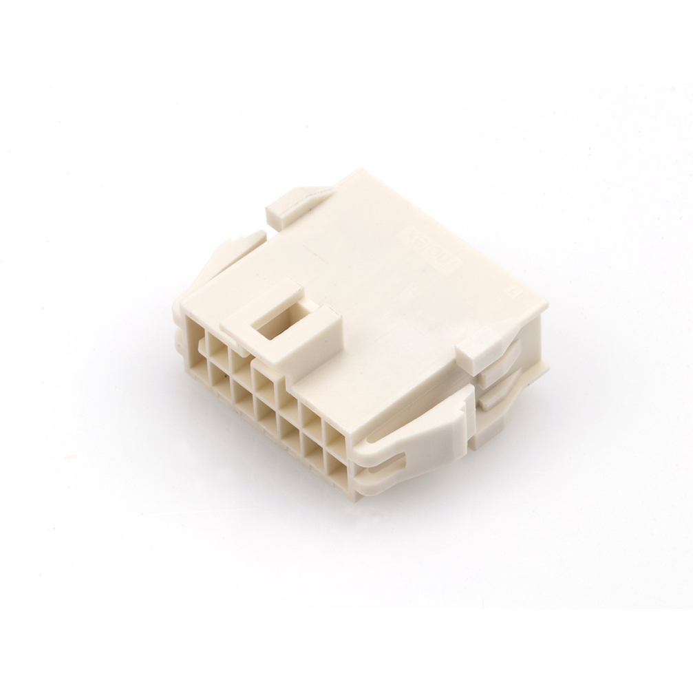 Molex-2014442214 Connector Discrete Wire Housing Conn Housing PL 14 POS 2.5mm Crimp ST Panel Mount Natural Nano-Fit Bag