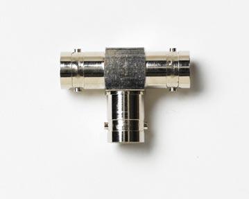 Pomona Electronics-6738 RF-Steckverbinder Conn BNC Adapter 0Hz to 3GHz 75Ohm T Style (3)RCP Gold