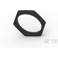 TE Connectivity-2411-002-1805 Steckverbinderzubehör Connector Accessories Panel Nut Straight Polyphenylene Sulfide Black Box