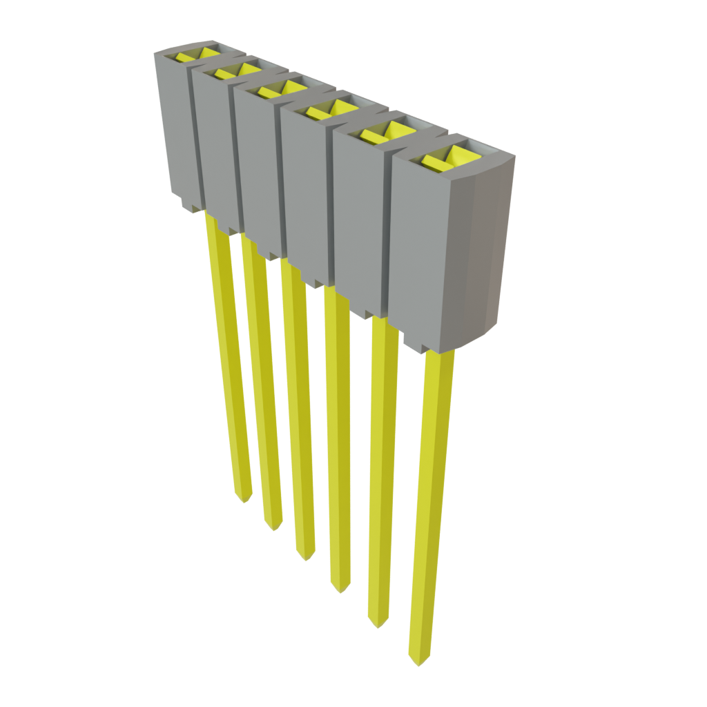 Samtec-SSA-106-W-T Steckverbinderleisten und Leiterplattenbuchsen Conn Socket Strip SKT 6 POS 2.54mm Wire Wrap ST Top Entry Thru-Hole Bulk